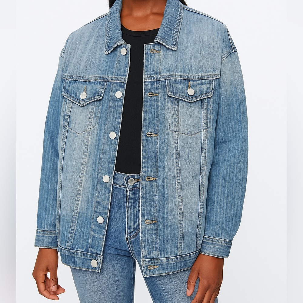 Sincerely Jules denim Trucker Jacket Size XL NWT